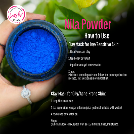 Lush by Sid – Moroccan Clay Powder for Skin